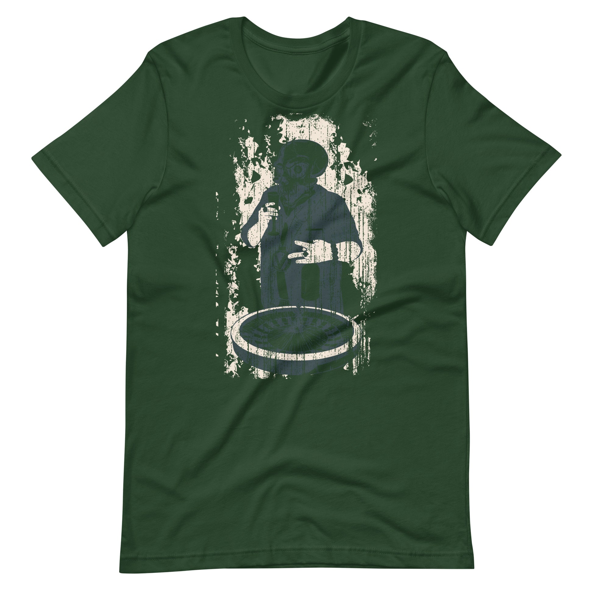 Printagon - Drinking Skull - T-shirt - Forest / S