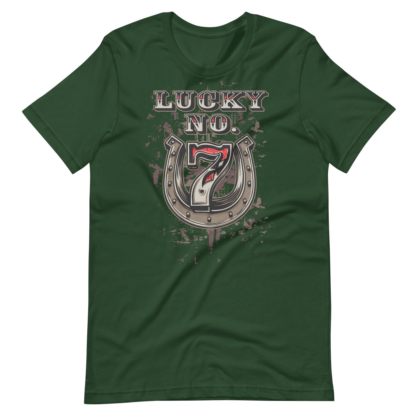 Printagon - Lucky No. 7 - T-shirt - Forest / S