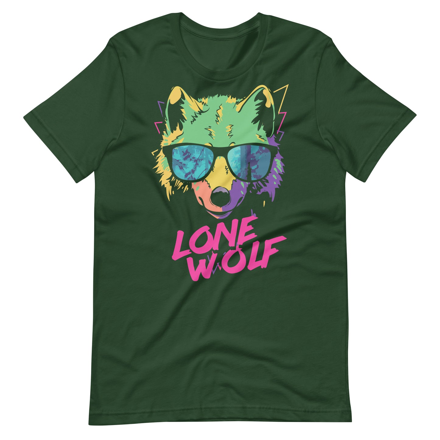 Printagon - Lone Wolf - Unisex T-shirt - Forest / S