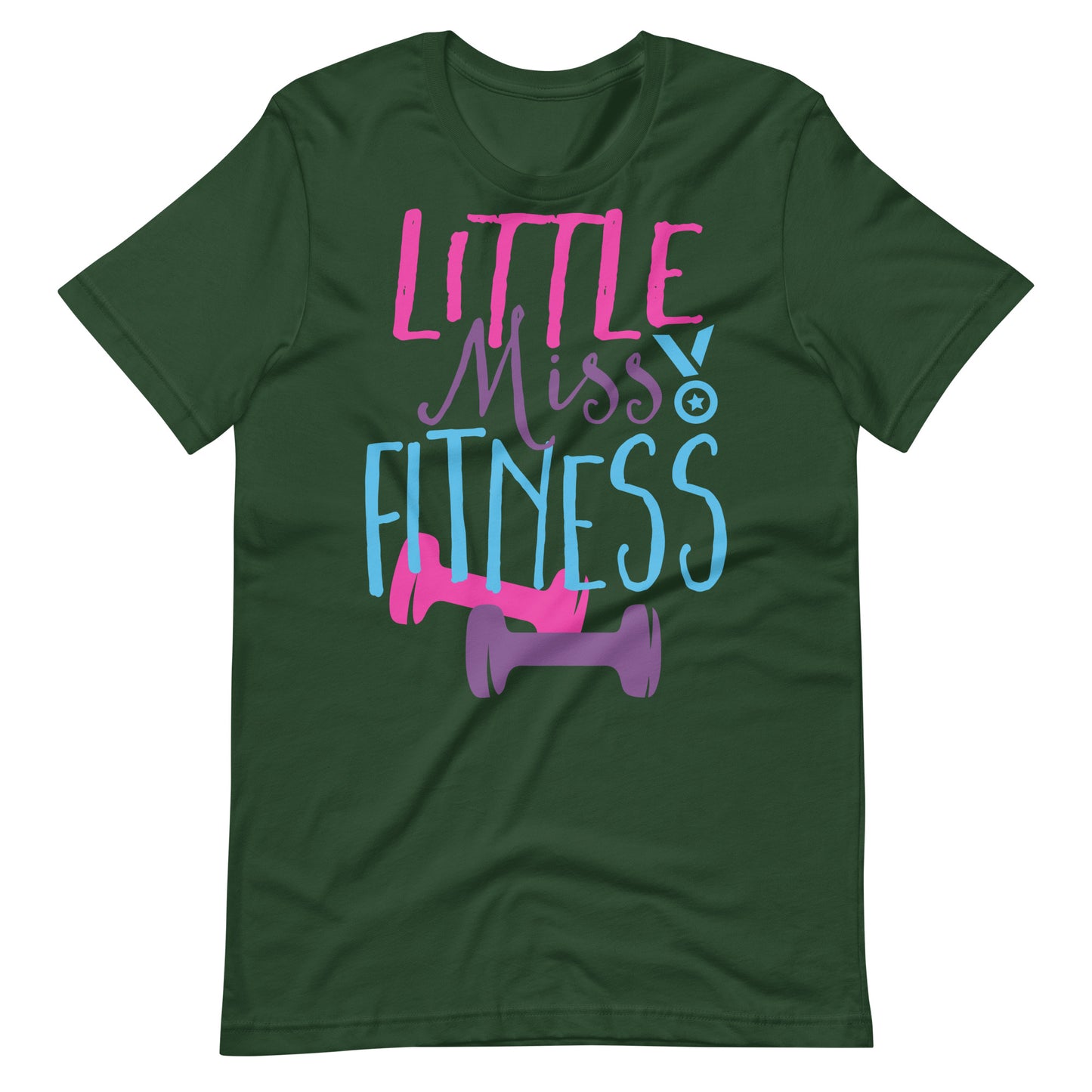 Printagon - Little Miss Fitness - T-shirt - Forest / S