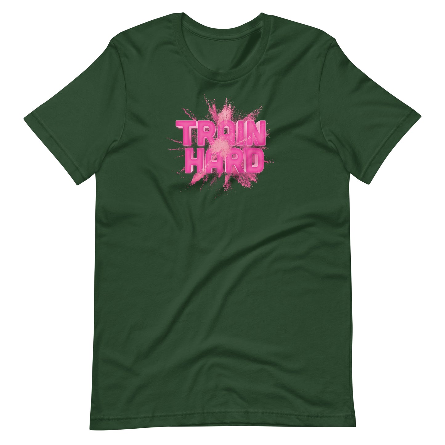 Printagon - Train Hard - Unisex T-shirt - Forest / S