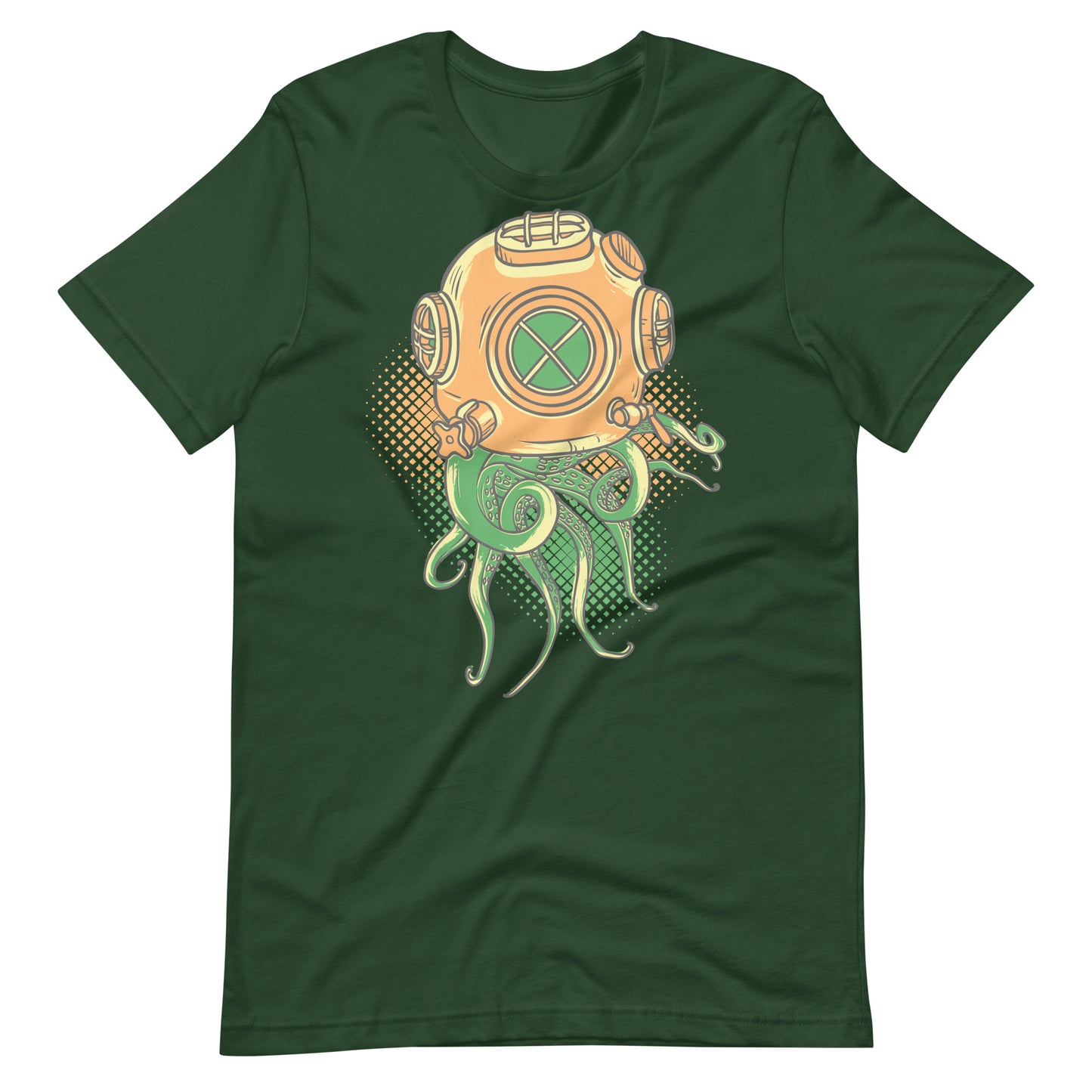 Printagon - Octopus - Unisex T-shirt - Forest / S