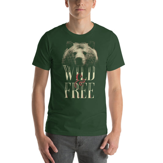 Printagon - Wild and Free - Unisex T-shirt -