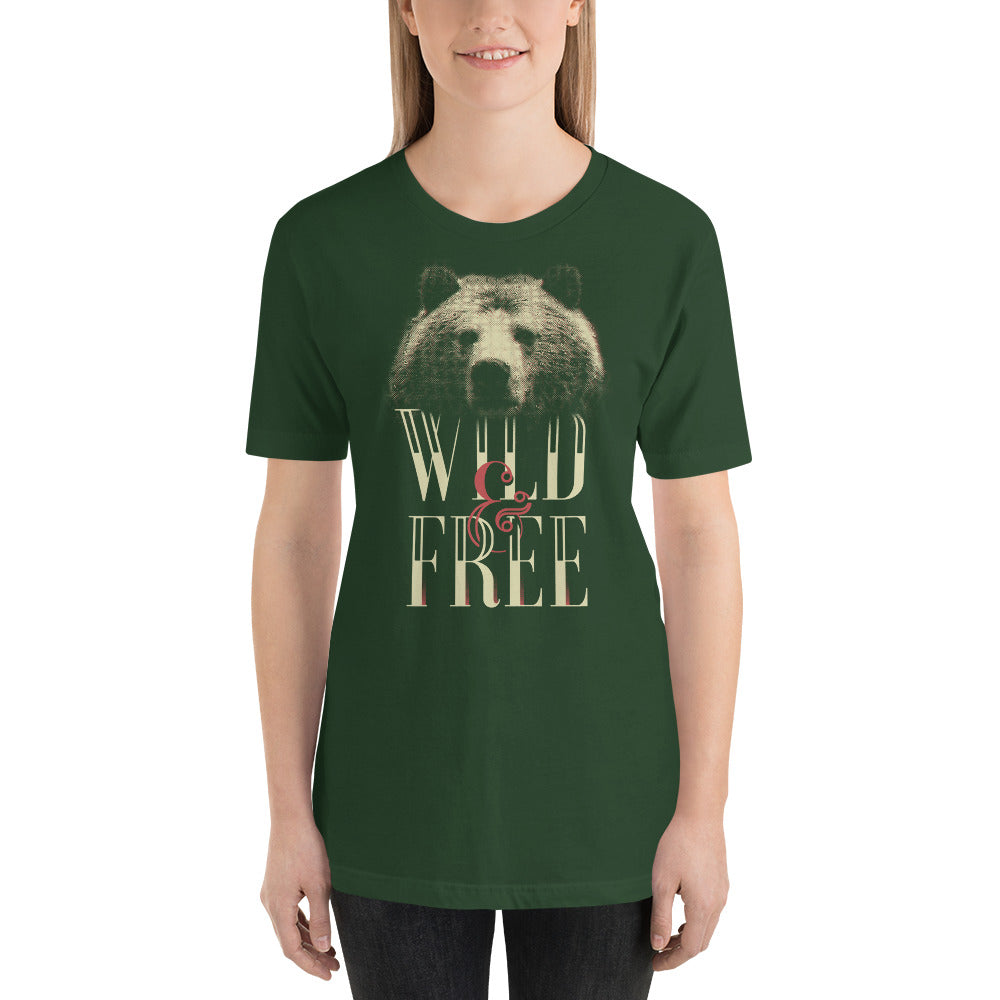 Printagon - Wild and Free - Unisex T-shirt -