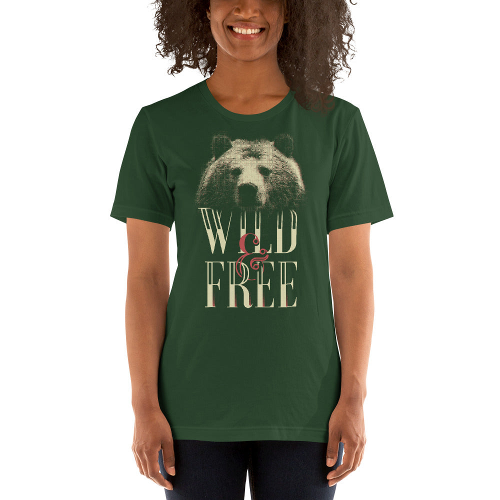 Printagon - Wild and Free - Unisex T-shirt -