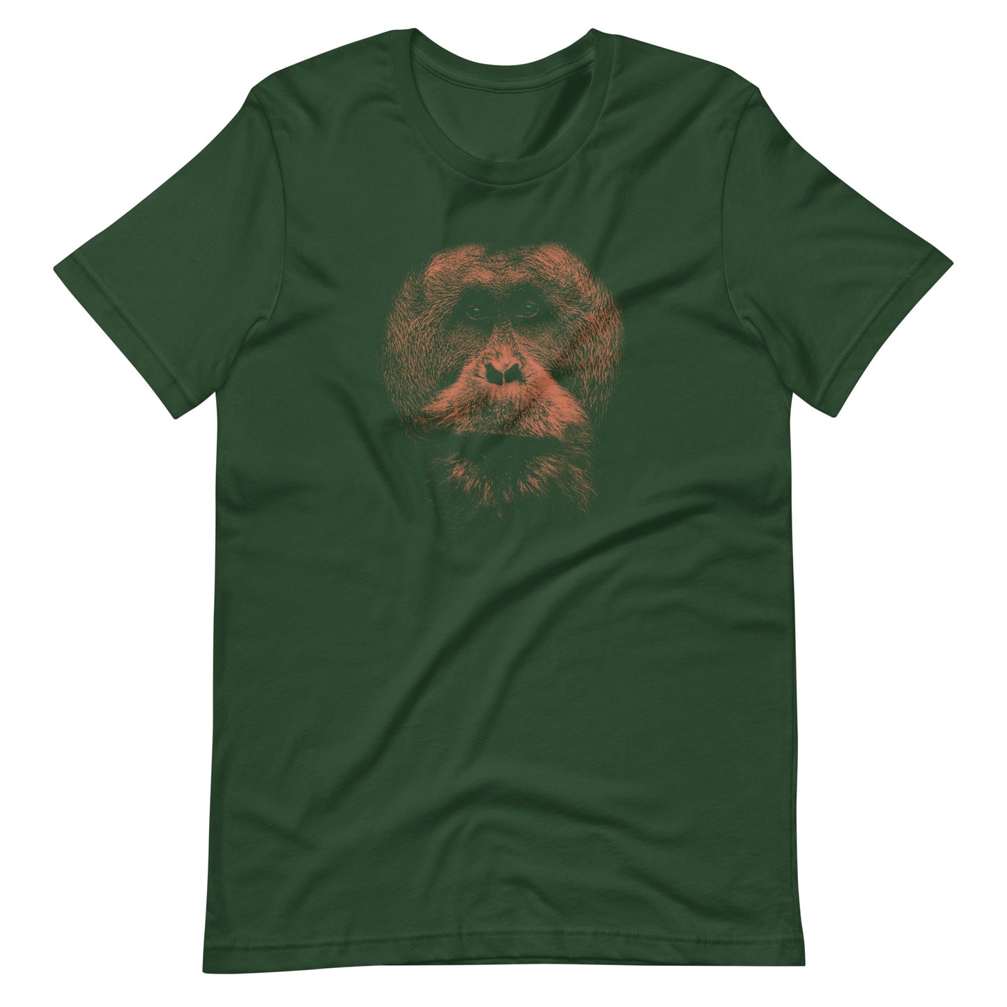 Printagon - Chimpanzee - Unisex T-shirt - Forest / S