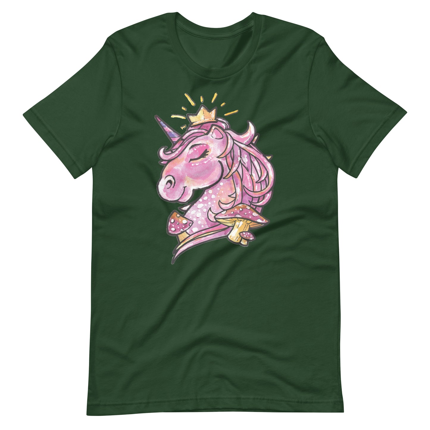 Printagon - Unicorn T-shirt - Forest / S