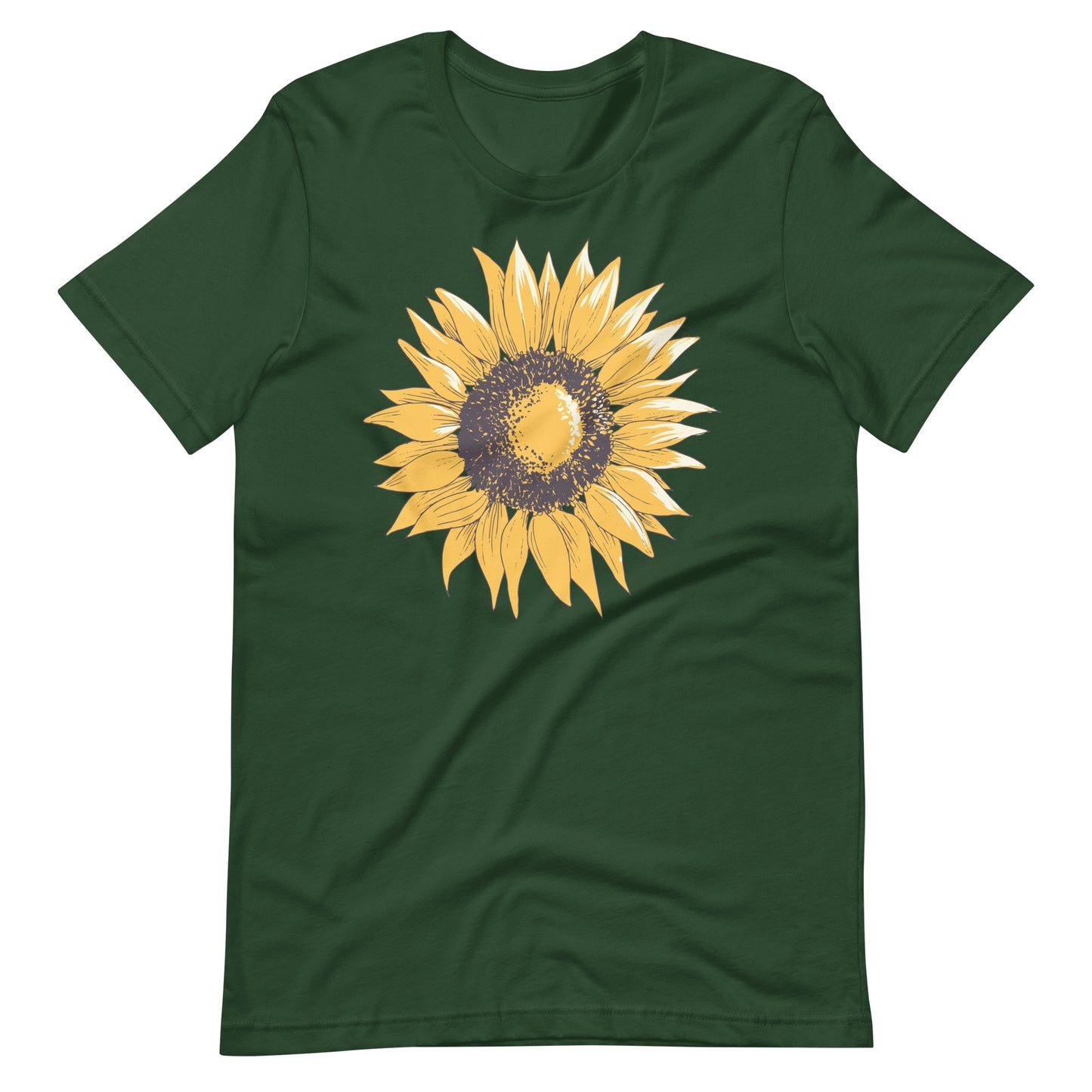 Printagon - Sun Flower - T-shirt - Forest / S