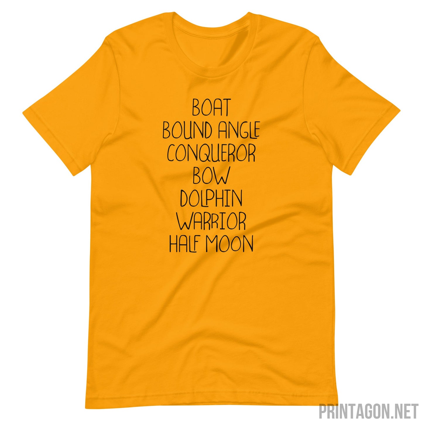 Printagon - Boat Bound Angle - Unisex T-shirt - Gold / S