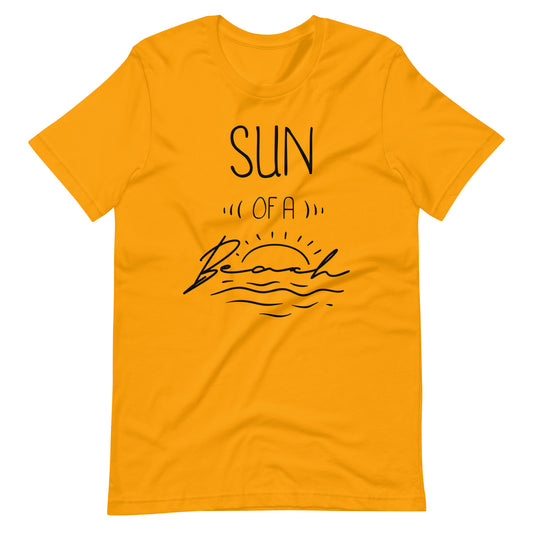 Sun Of A Beach - Unisex T-shirt - Gold / S Printagon