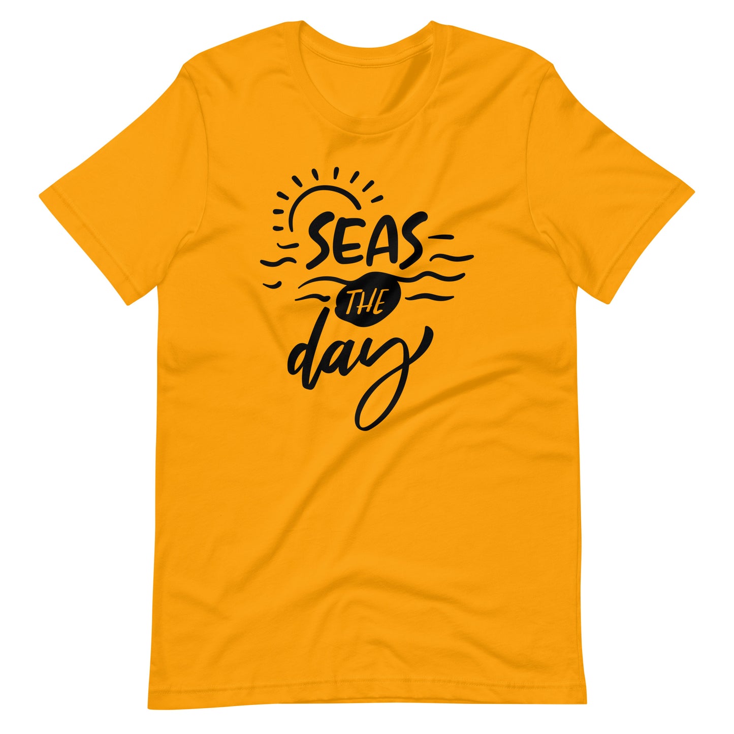 Seas The Day - Unisex T-shirt - Gold / S Printagon