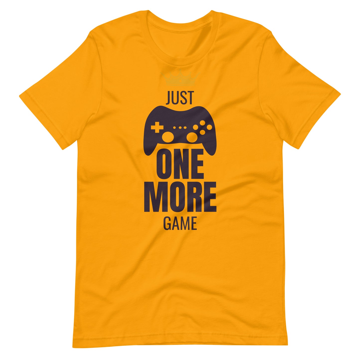 Printagon - Just One More Game - Unisex T-shirt - Gold / S