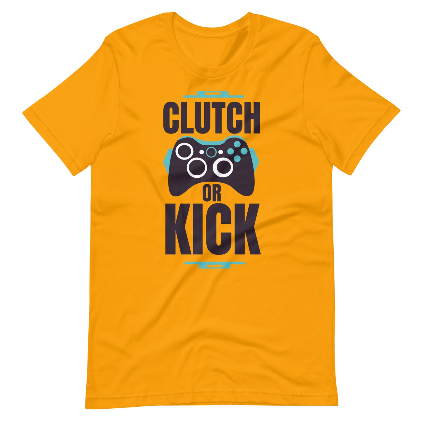 Printagon - Clutch Or Kick - Unisex T-shirt - Gold / S