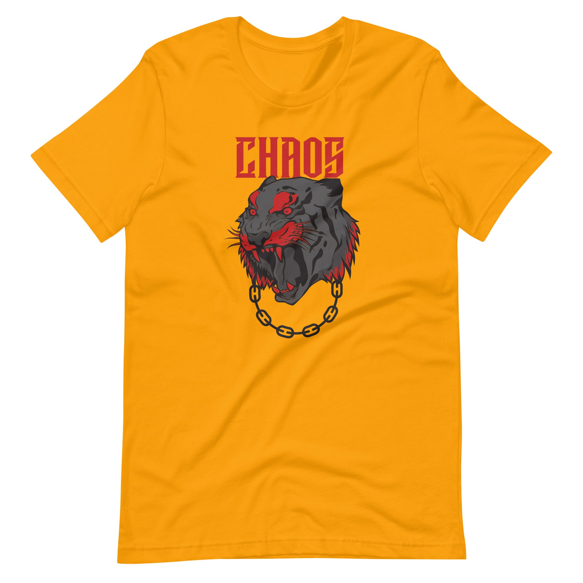 Printagon - Chros Lion - Unisex T-shirt - Gold / S