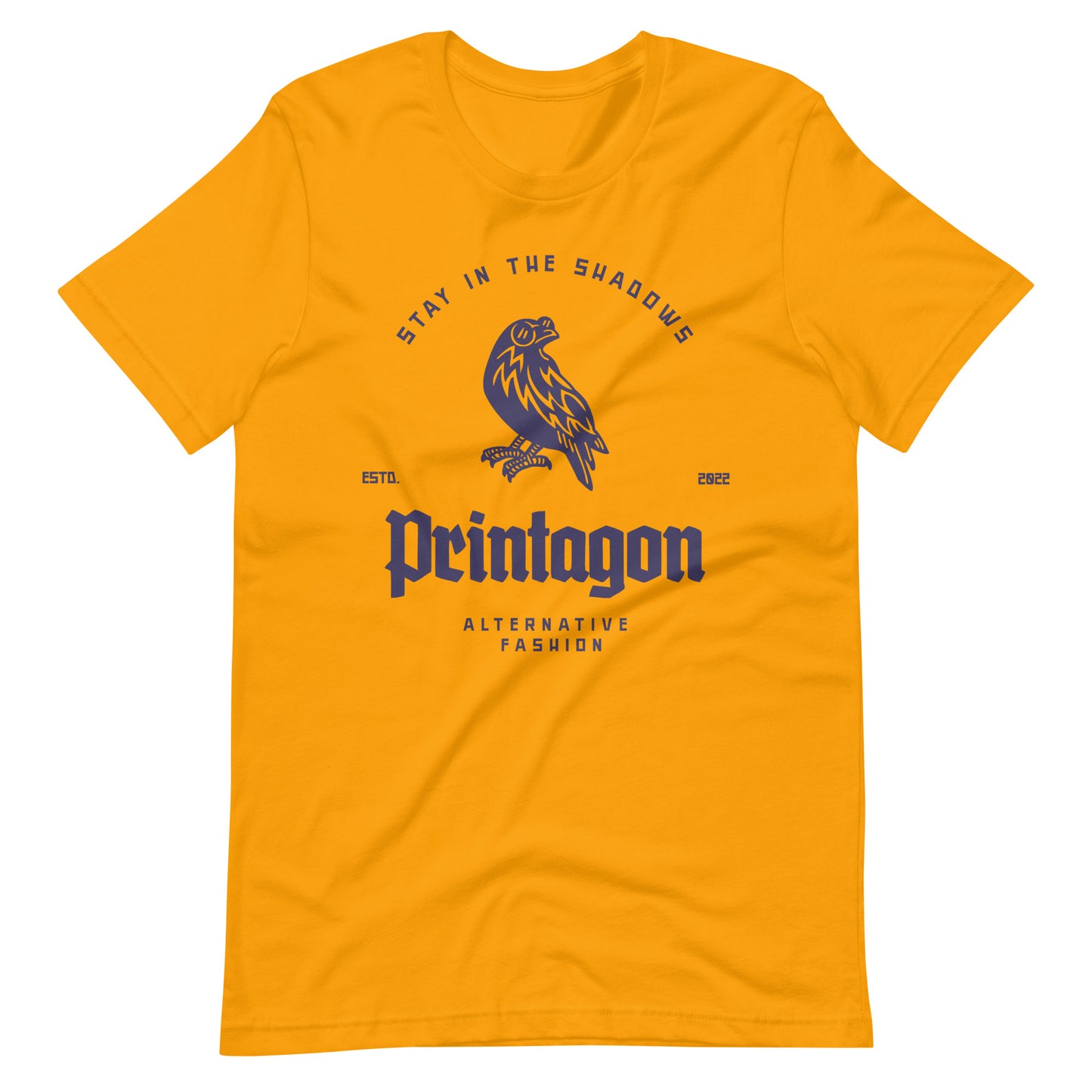 Printagon - Stay in The Shadows Unisex t-shirt - Gold / S Printagon