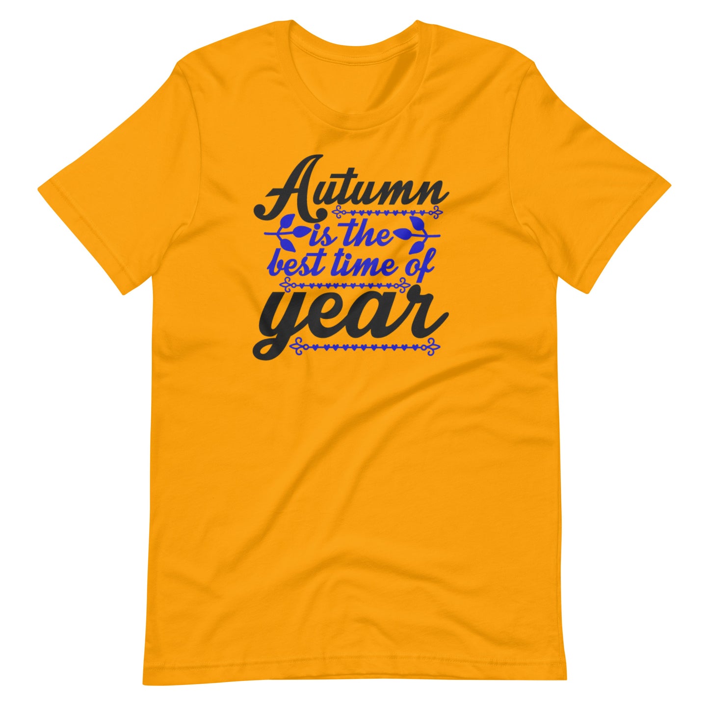 Printagon - Autumn Is The Best Time Year - Unisex T-shirt - Gold / S