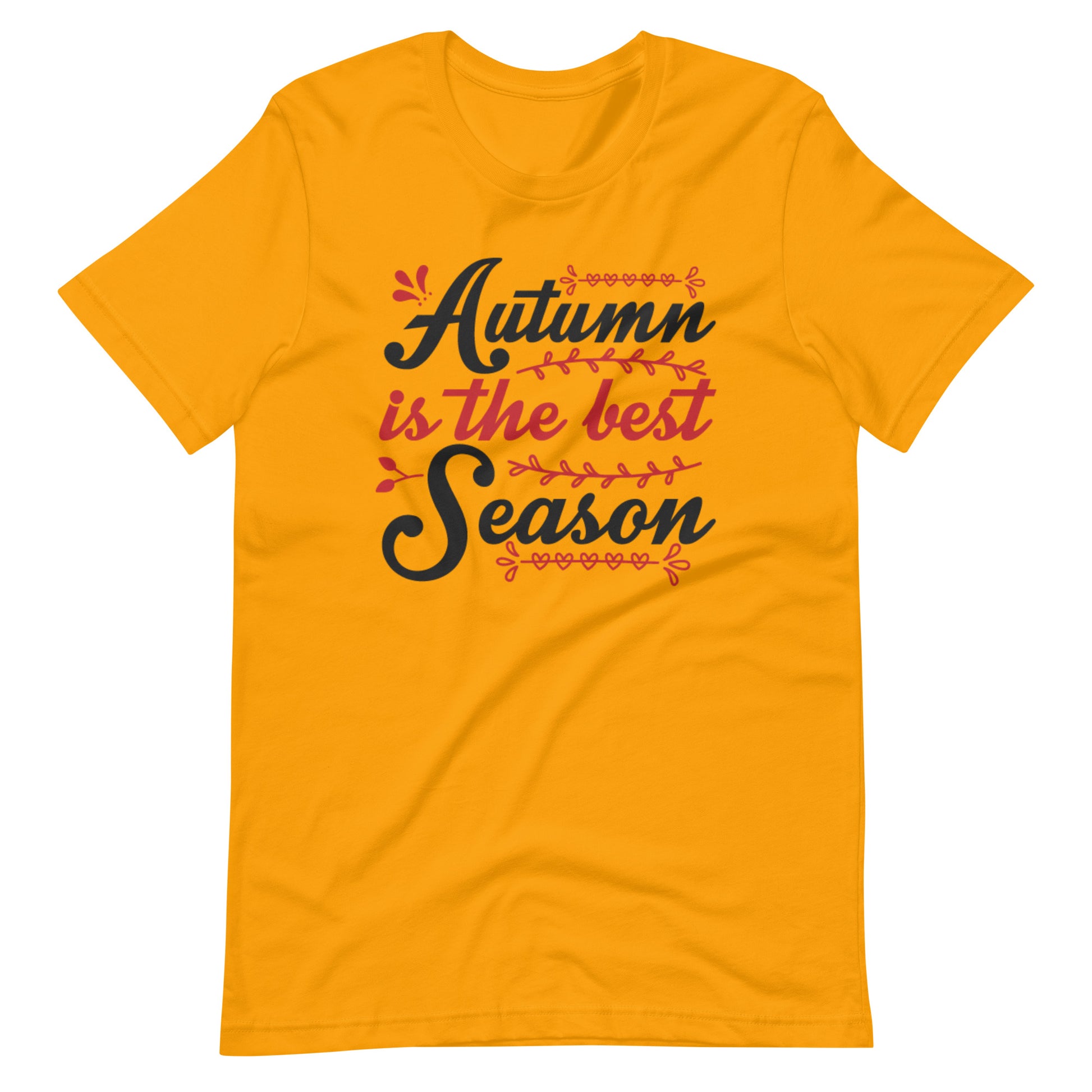 Printagon - Autumn Is The Best Season - Unisex T-shirt - Gold / S