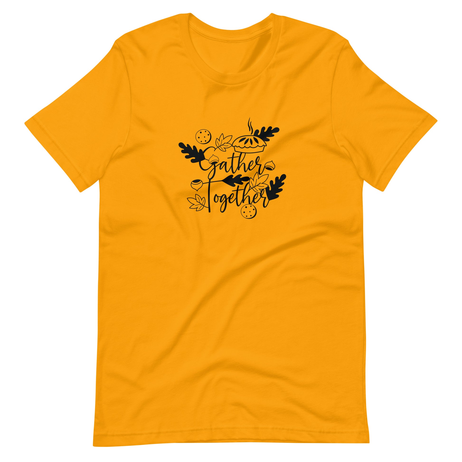 Printagon - Gather Together - Unisex T-shirt - Gold / S