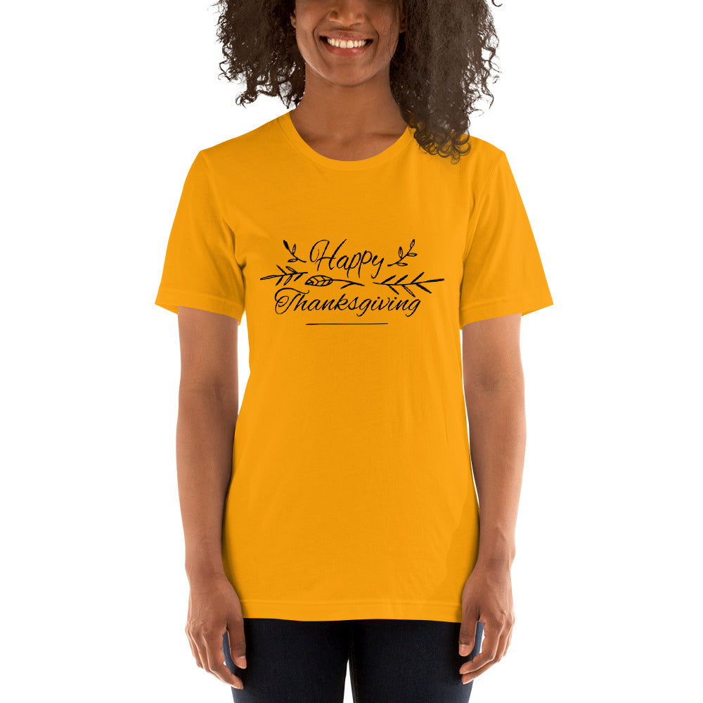 Printagon - Happy Thanks Giving 005 - Unisex T-shirt -