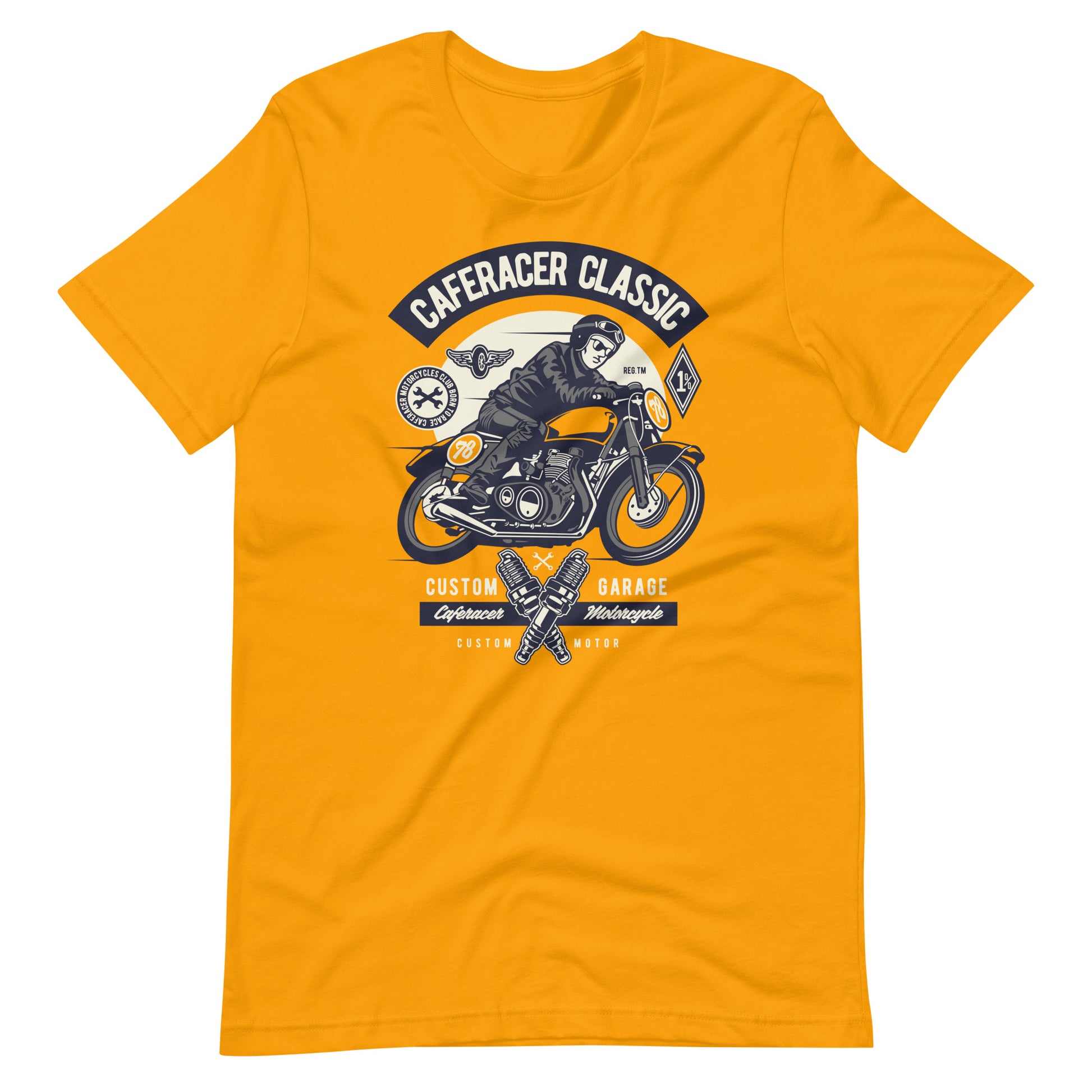 Printagon - Caferacer Classic - T-shirt - Gold / S