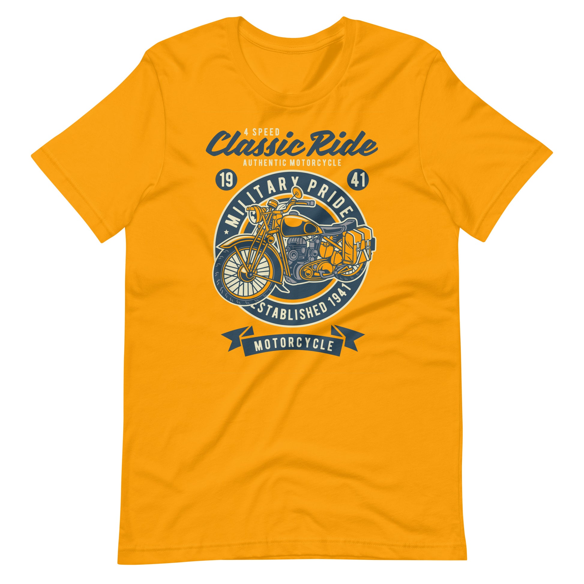 Printagon - 4 Speed Classic Ride - T-shirt - Gold / S