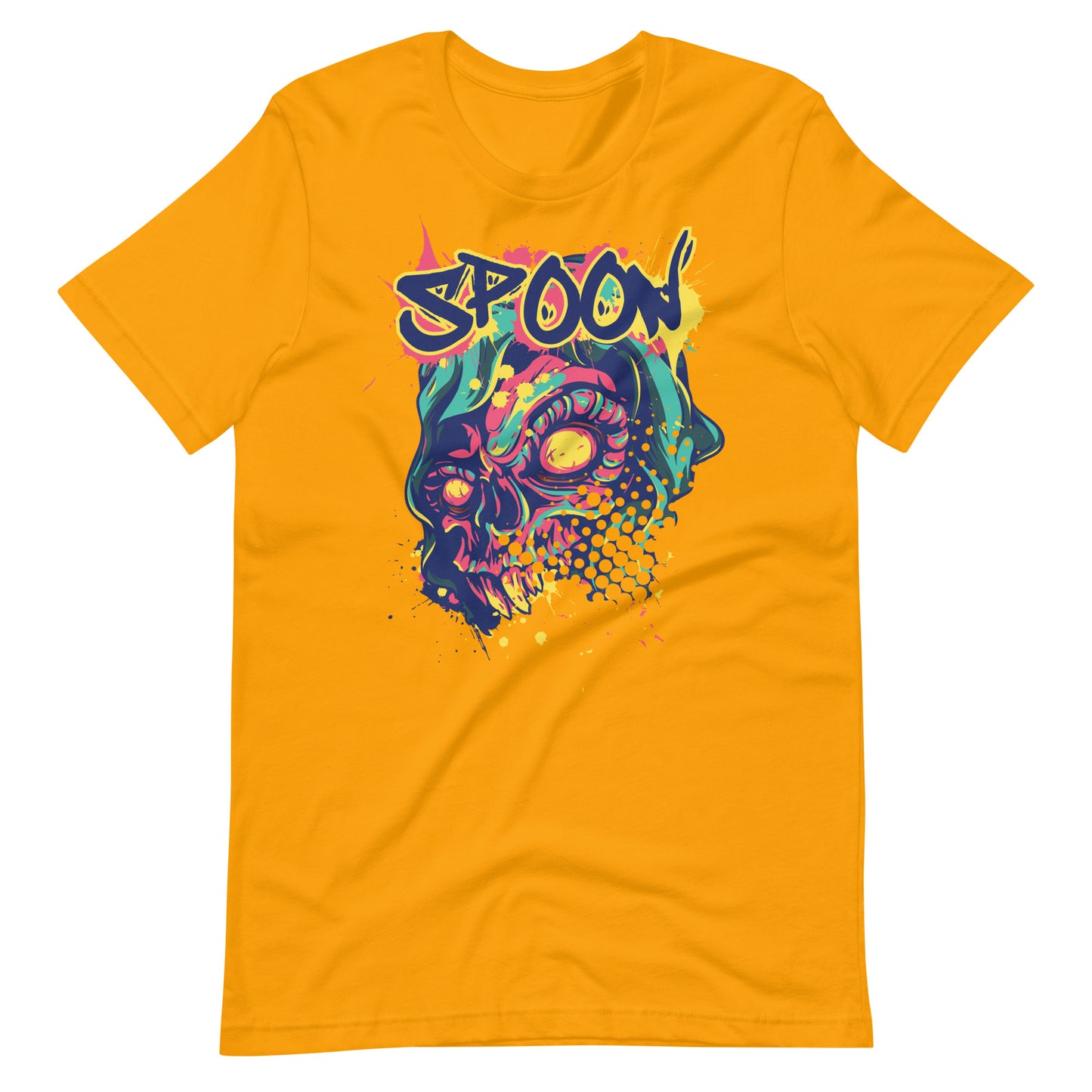 Printagon - Spoon - T-shirt - Gold / S