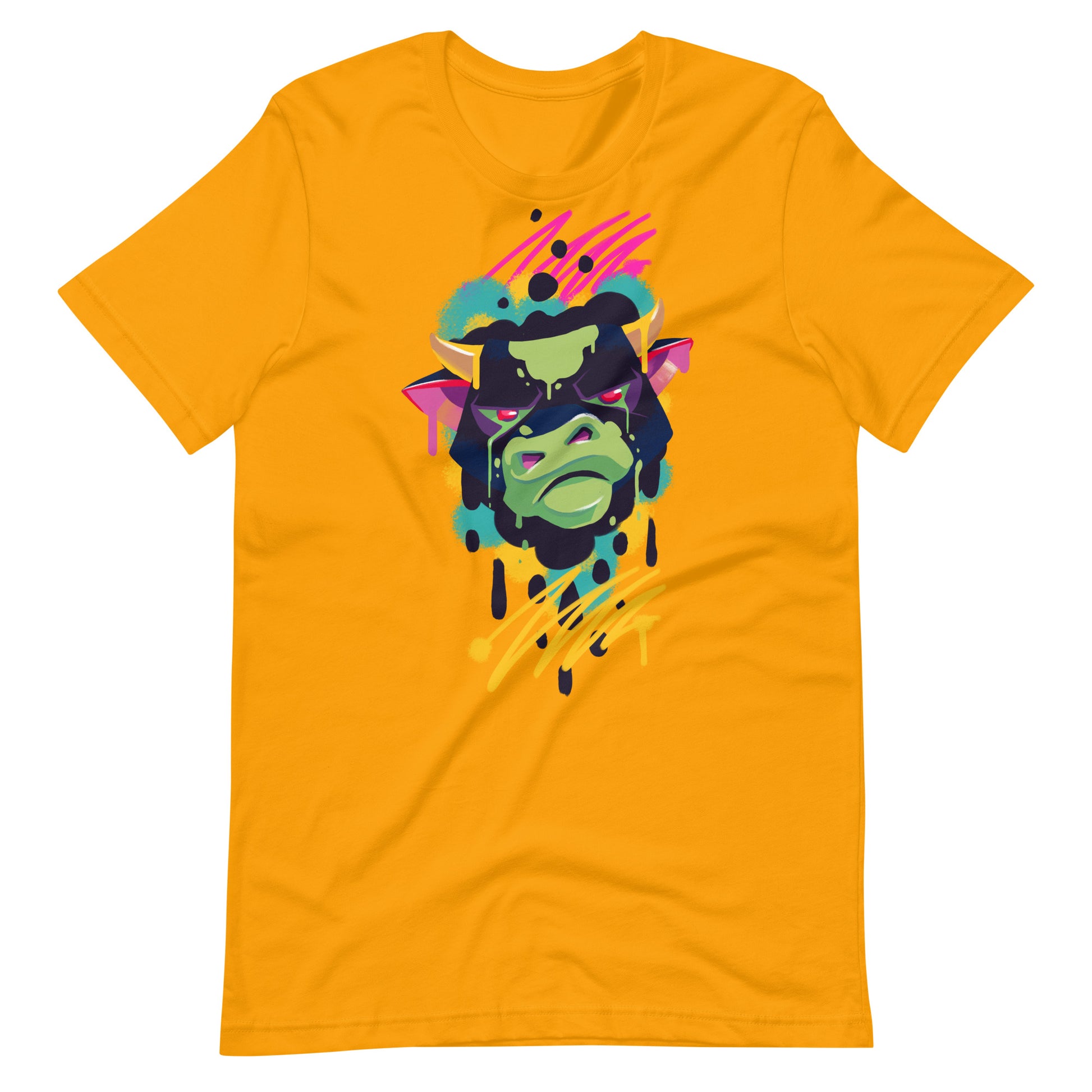 Printagon - Bull - T-shirt - Gold / S