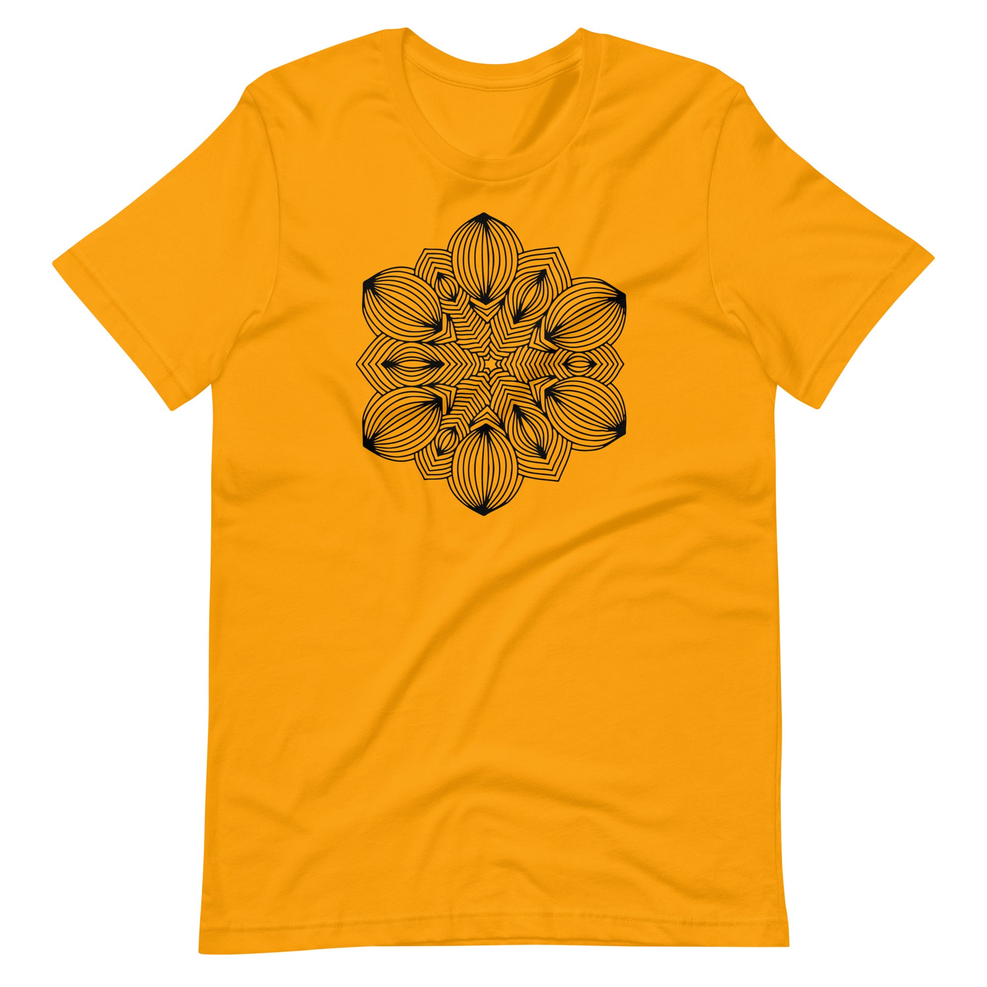 Printagon - Mandala 115 - T-shirt - Gold / S