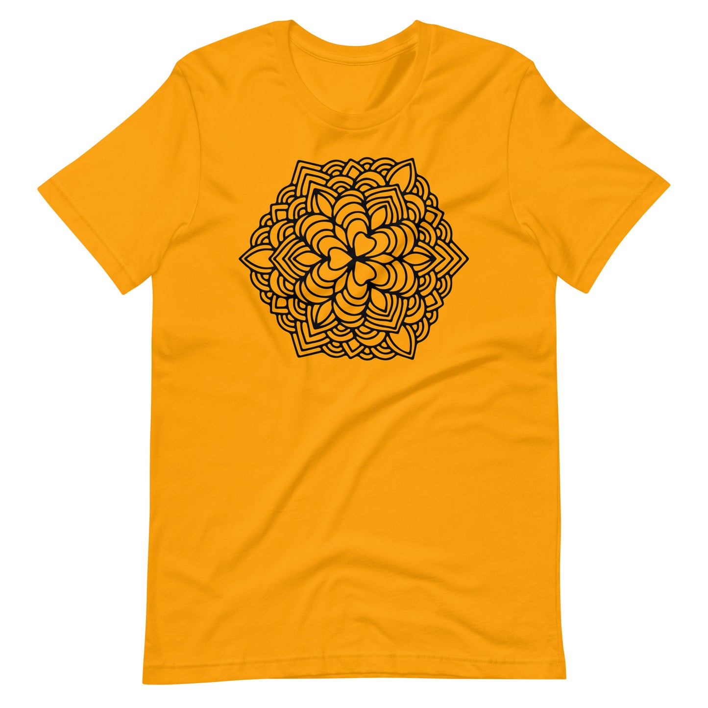 Printagon - Mandala 116 - T-shirt - Gold / S