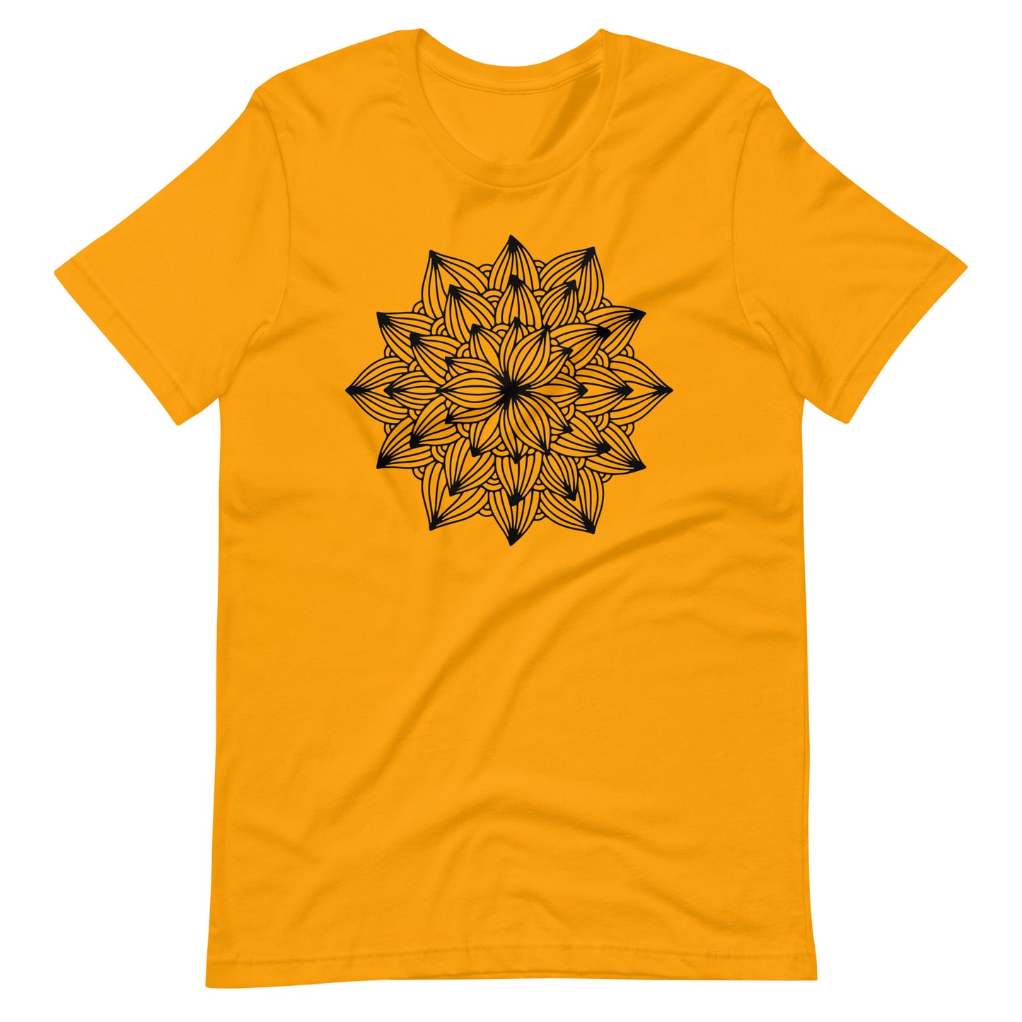 Printagon - Mandala 117 - T-shirt - Gold / S