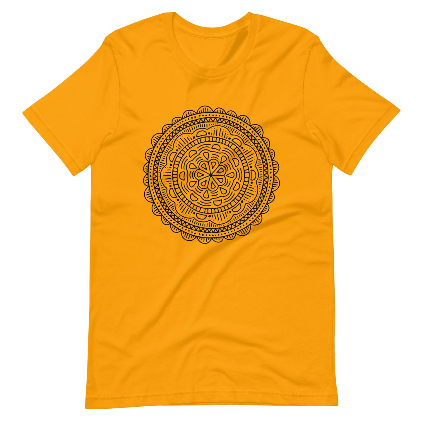 Printagon - Mandala 121 - T-shirt - Gold / S