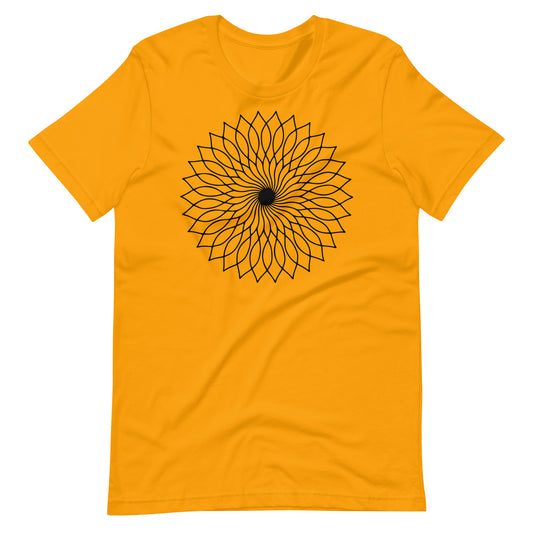 Printagon - Mandala 127 - T-shirt - Gold / S