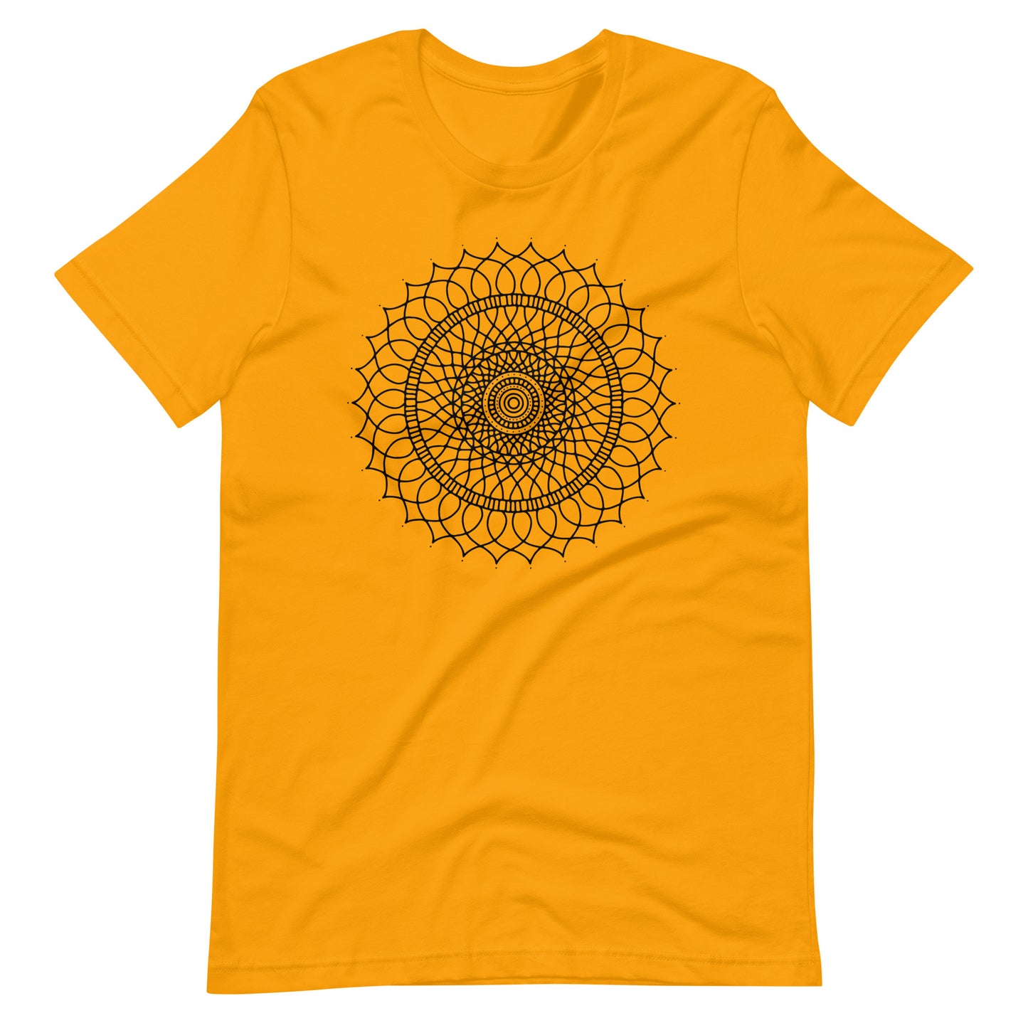 Printagon - Mandala 128 - T-shirt - Gold / S