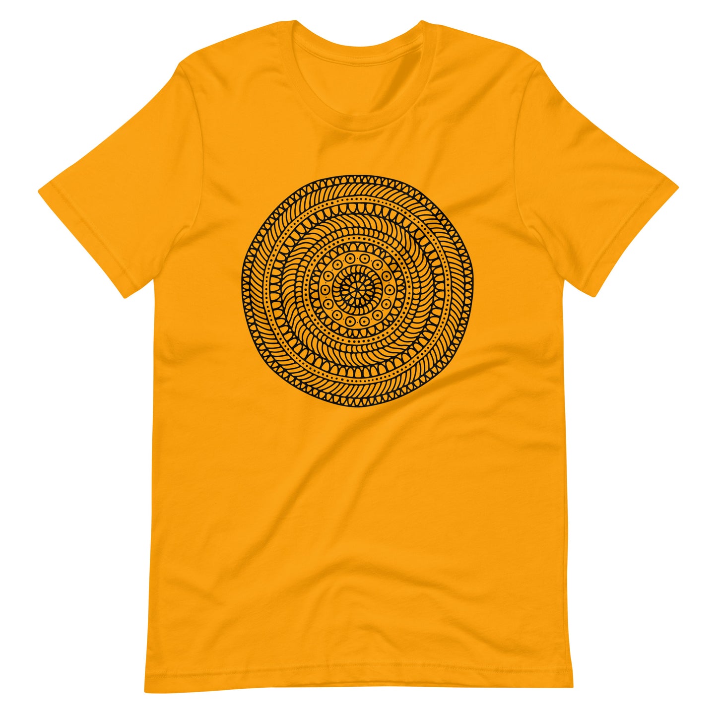 Printagon - Mandala 136 - T-shirt - Gold / S