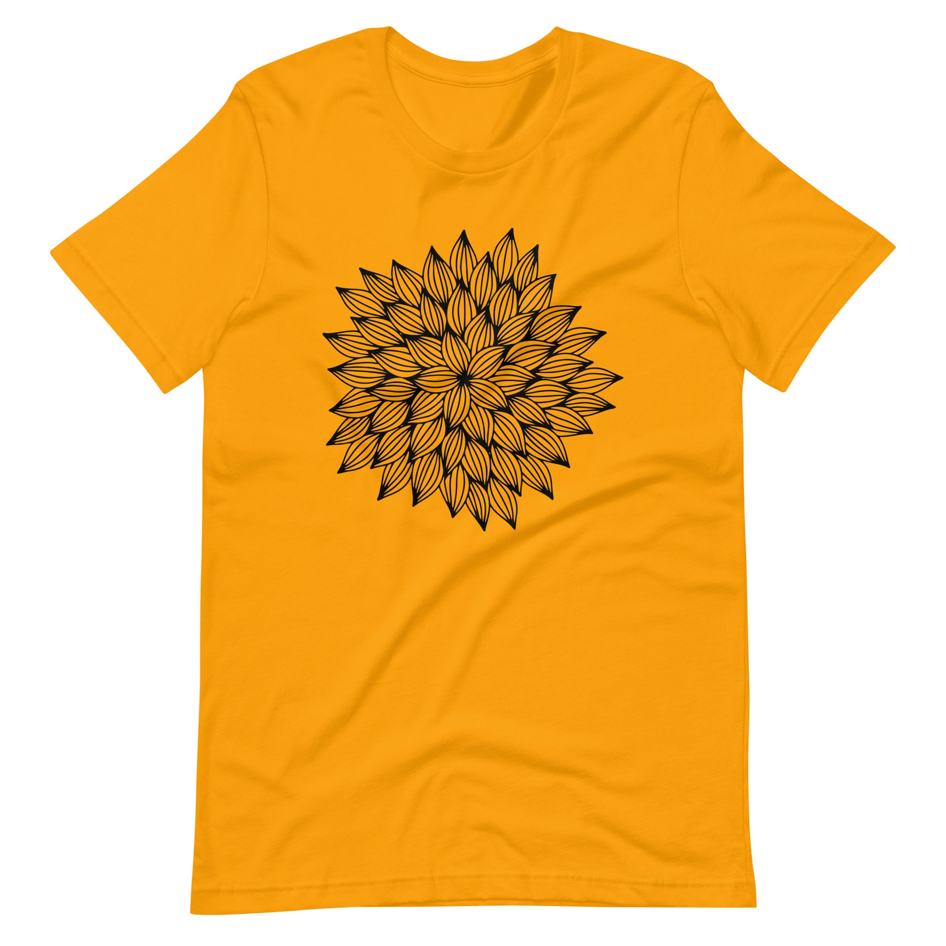 Printagon - Mandala 138 - T-shirt - Gold / S