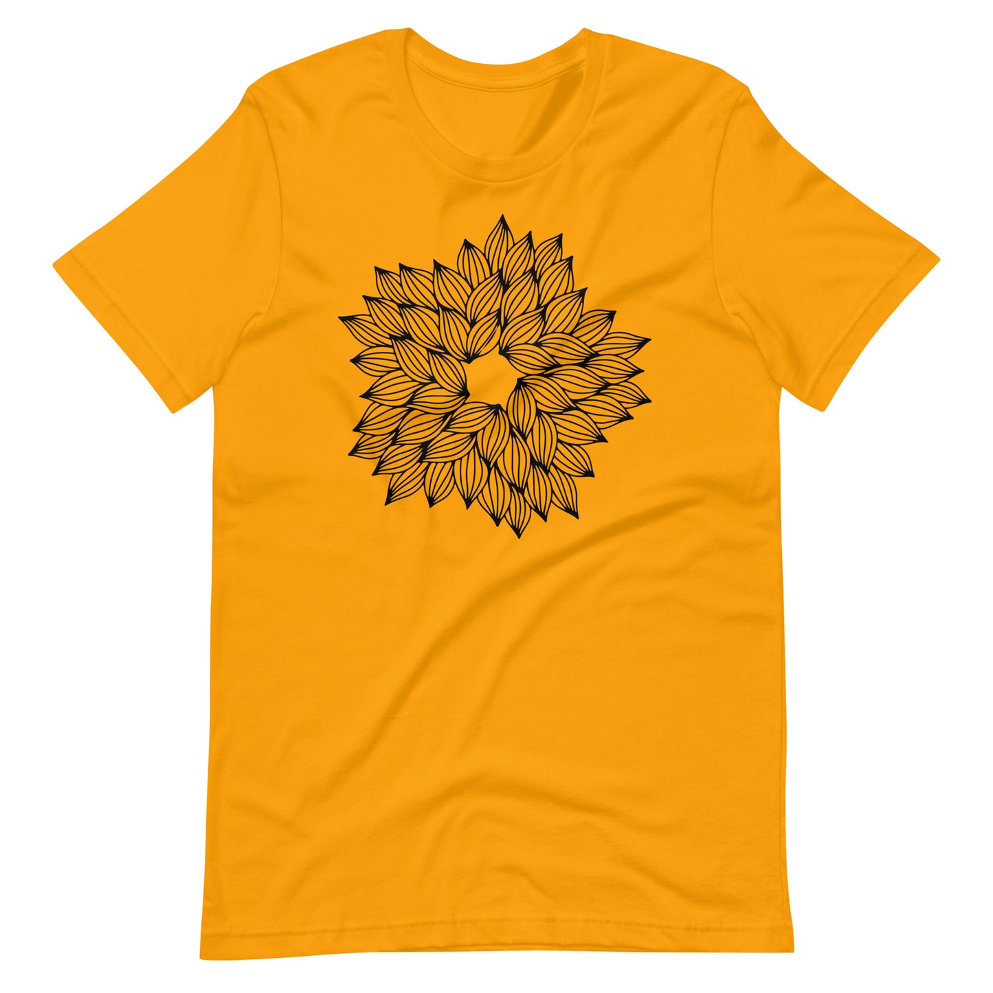 Printagon - Mandala 139 - T-shirt - Gold / S