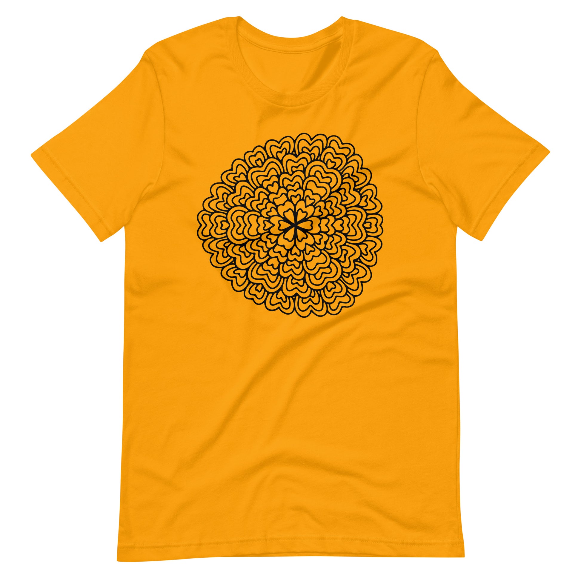 Printagon - Mandala 140 - T-shirt - Gold / S