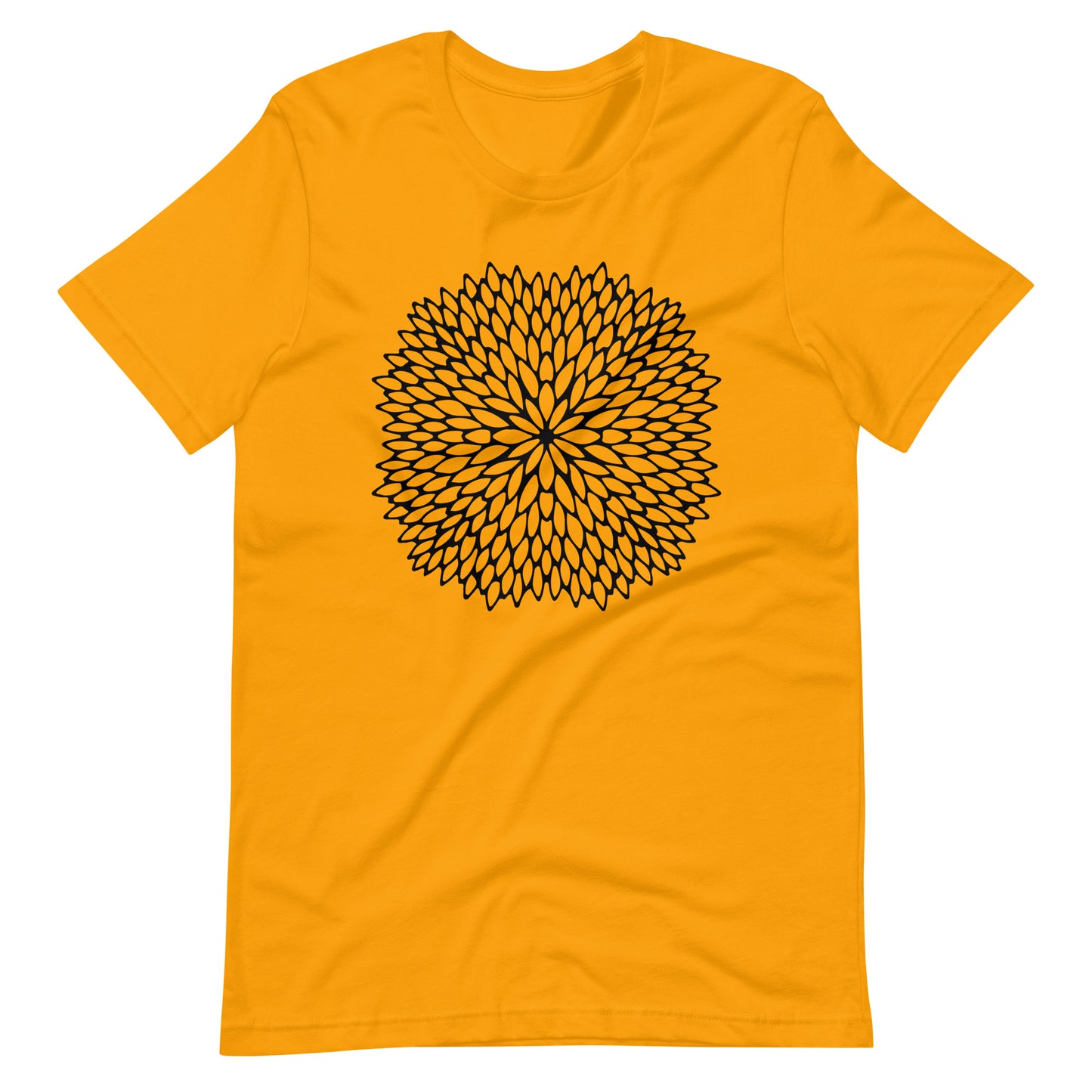 Printagon - Mandala 141 - T-shirt - Gold / S