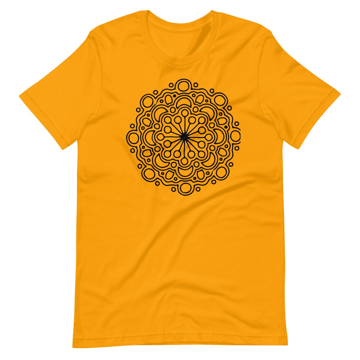 Printagon - Mandala 151 - T-shirt - Gold / S