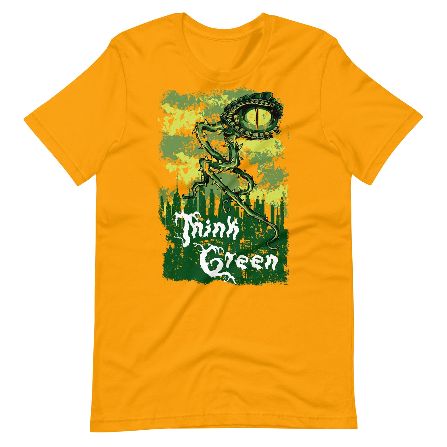 Printagon - Think Green - T-shirt - Gold / S