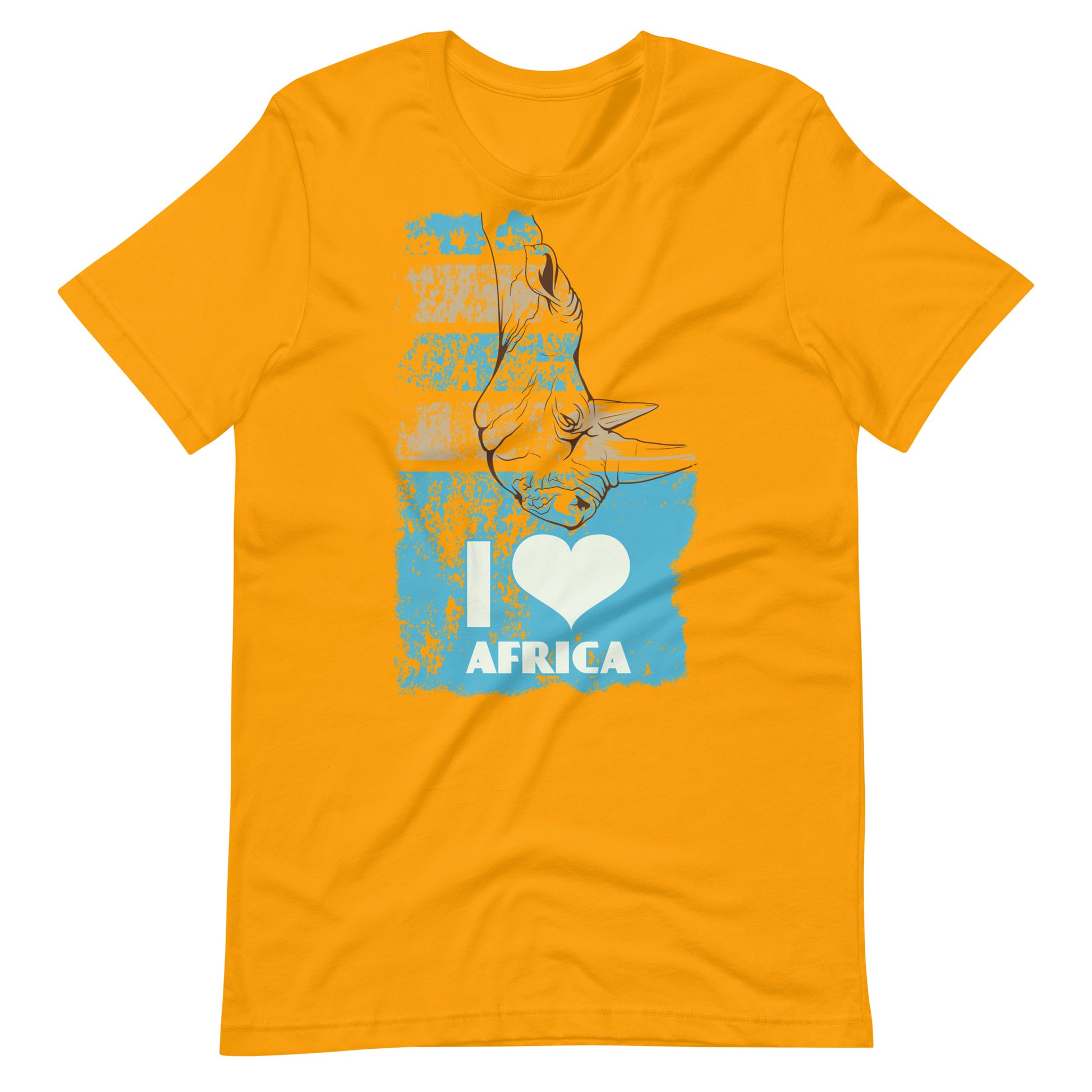 Printagon - I Love Africa - T-shirt - Gold / S