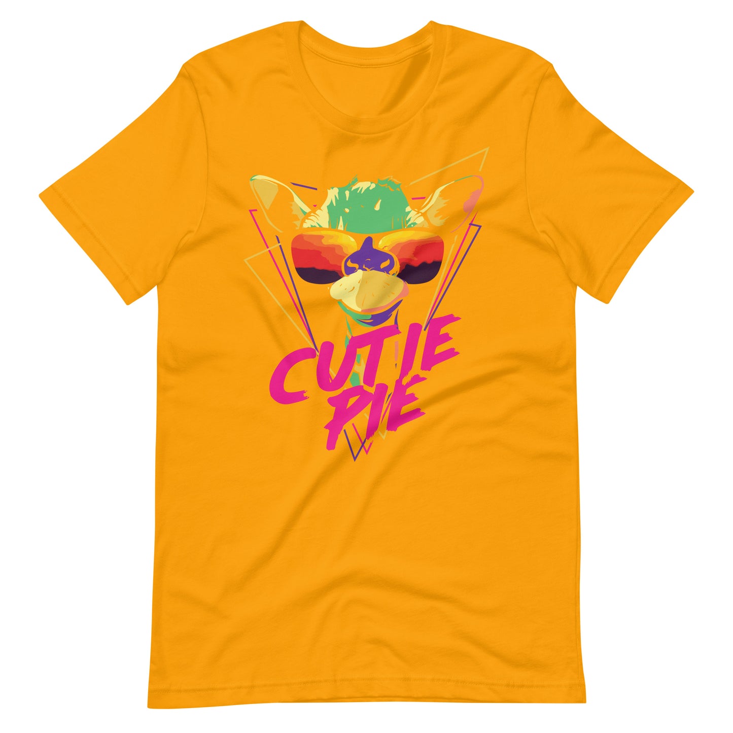 Printagon - Cutie Pie - Unisex T-shirt - Gold / S