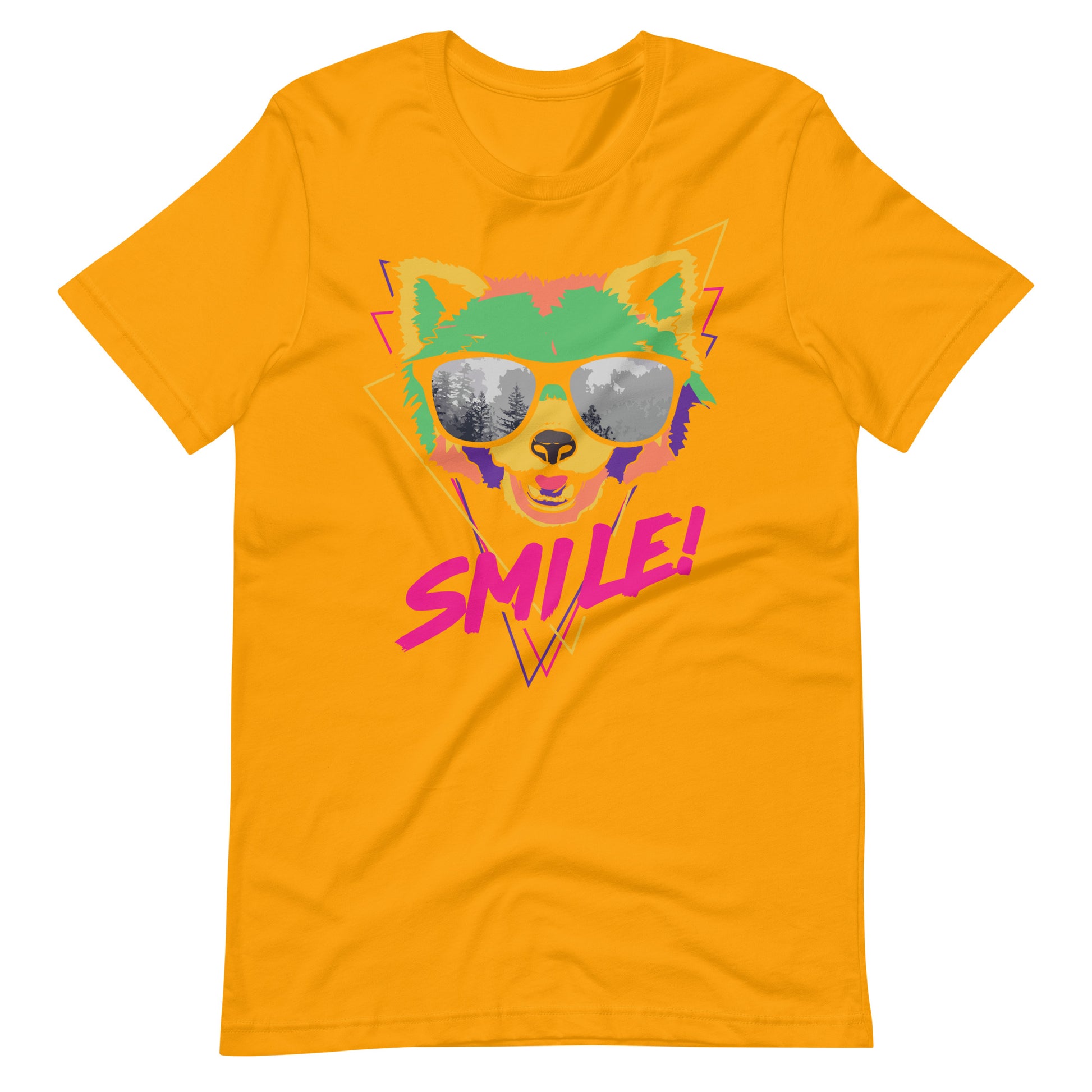 Printagon - Smile - Unisex T-shirt - Gold / S