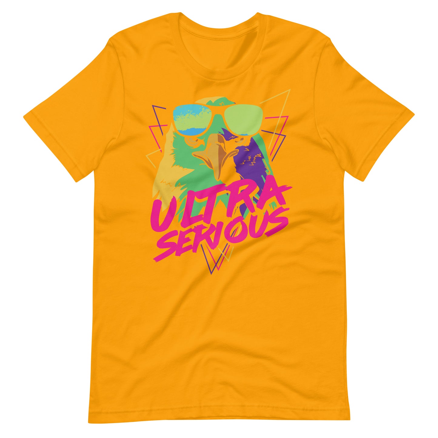 Printagon - Ultra Serious - Unisex T-shirt - Gold / S