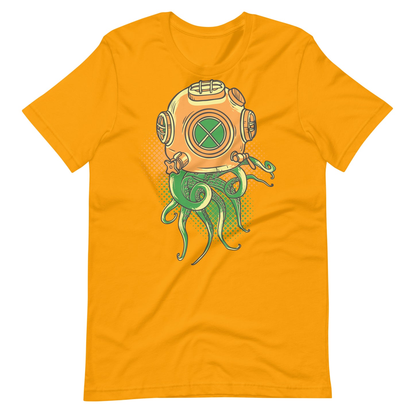 Printagon - Octopus - Unisex T-shirt - Gold / S