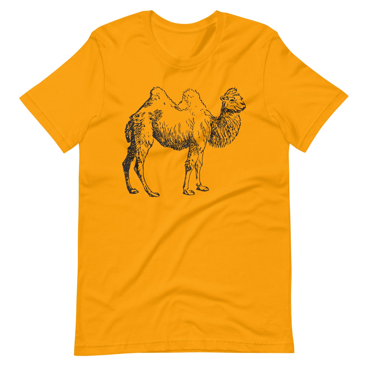 Printagon - Camel - Unisex T-shirt - Gold / S