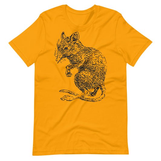 Printagon - The Rat - Unisex T-shirt - Gold / S