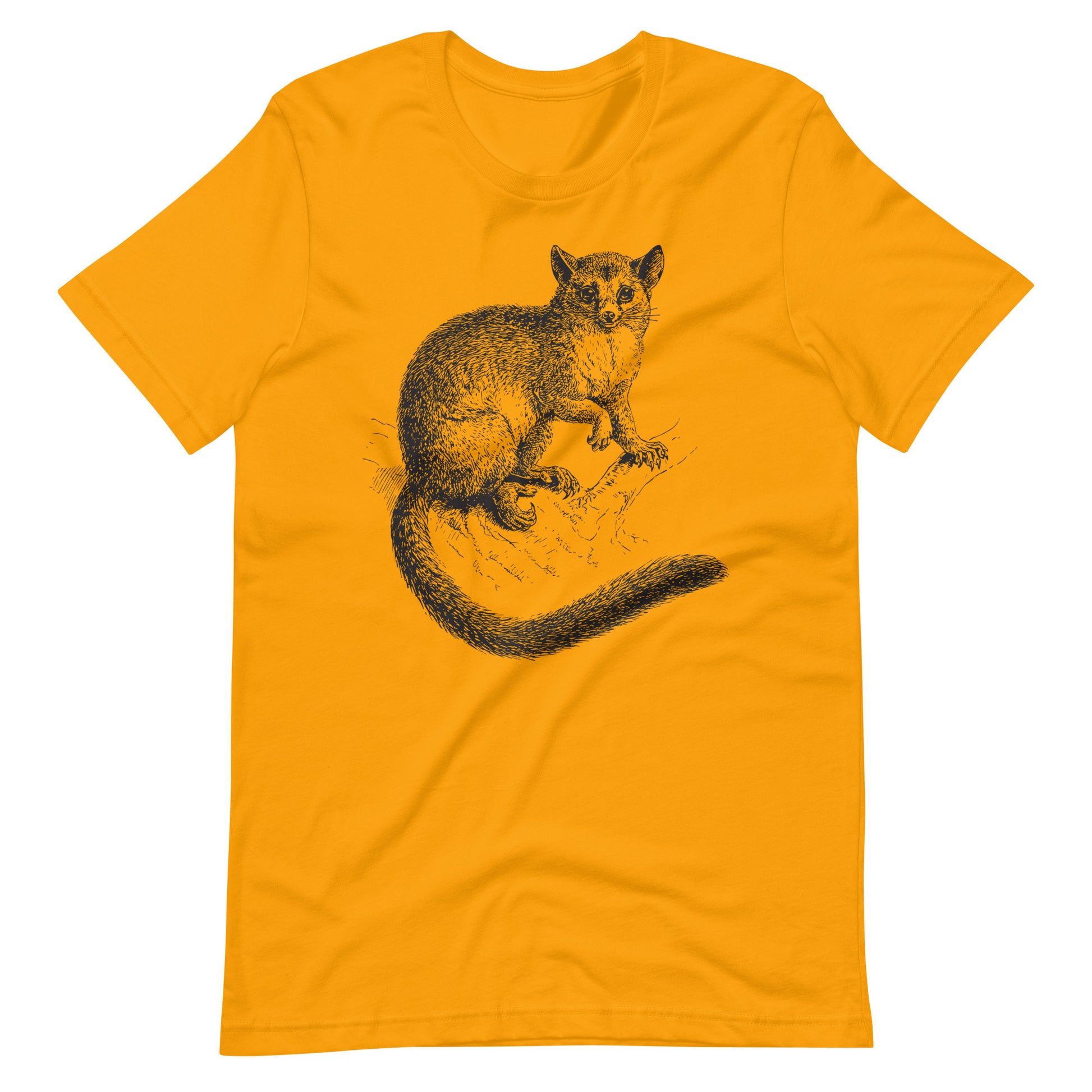 Printagon - The Fox - Unisex T-shirt - Gold / S