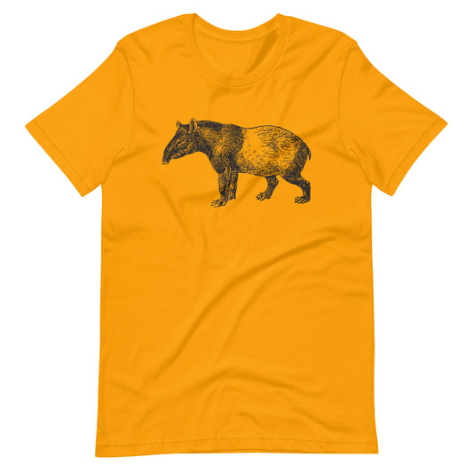 Printagon - Malayan Tapir - Unisex T-shirt - Gold / S