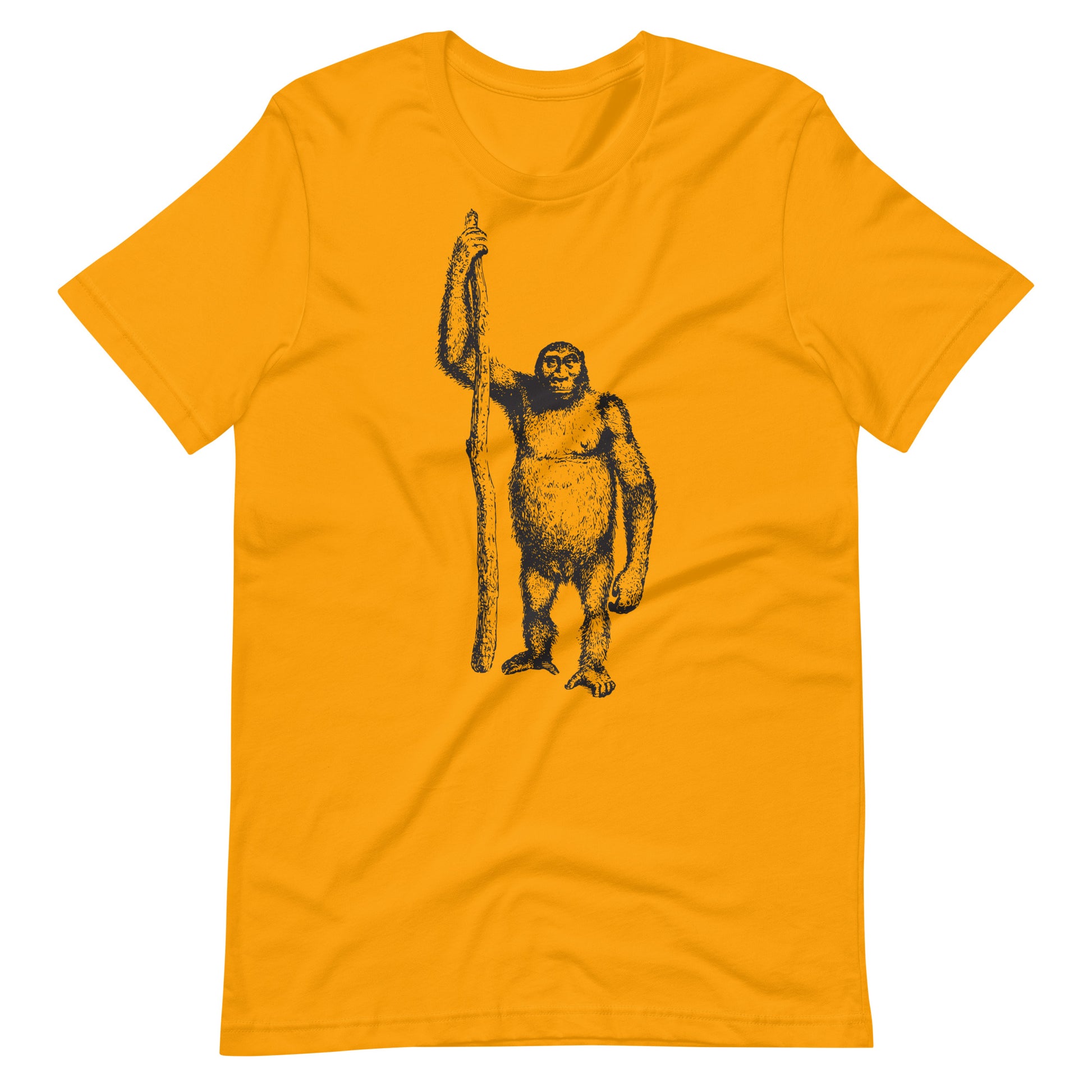 Printagon - Gorilla - Unisex T-shirt - Gold / S